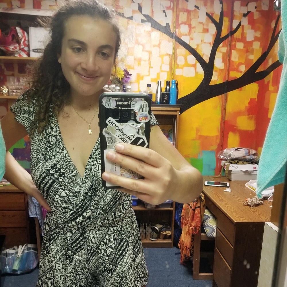 Black and White Tribal Romper